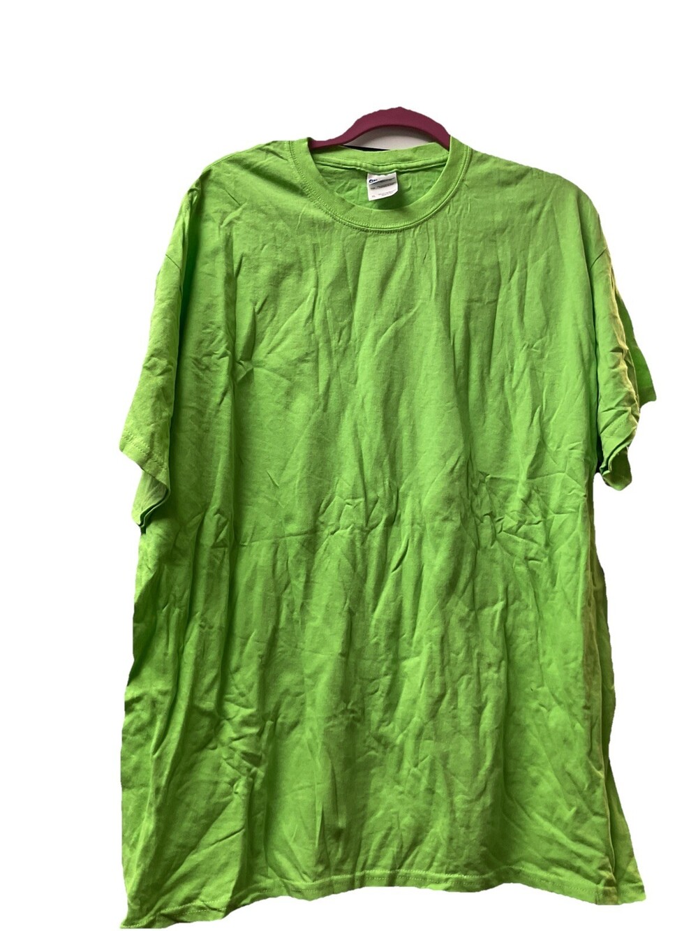 Gildan Heavy Cotton T-Shirt MensXL Green Solid Crew Neck Sh Sleeve Preshrunk G68